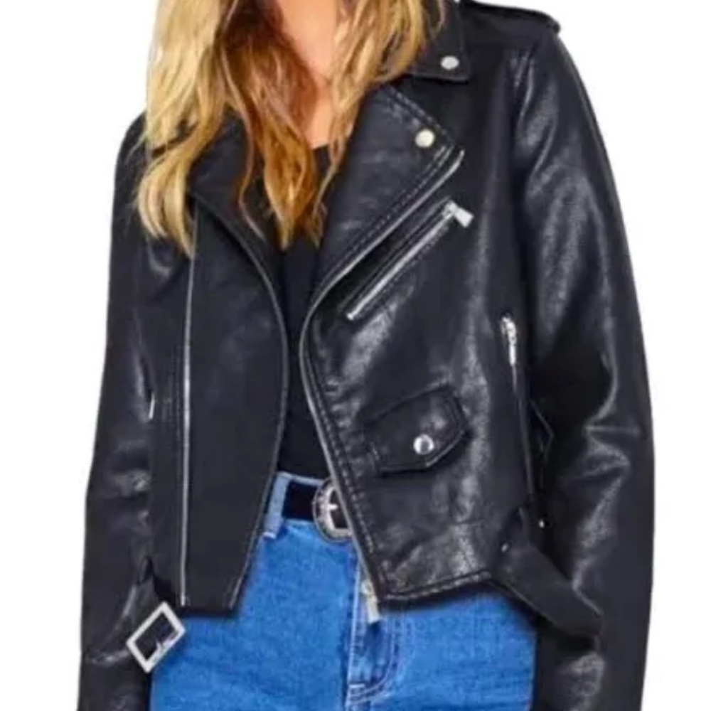 Ashley By 26 International Black Leather Jacket